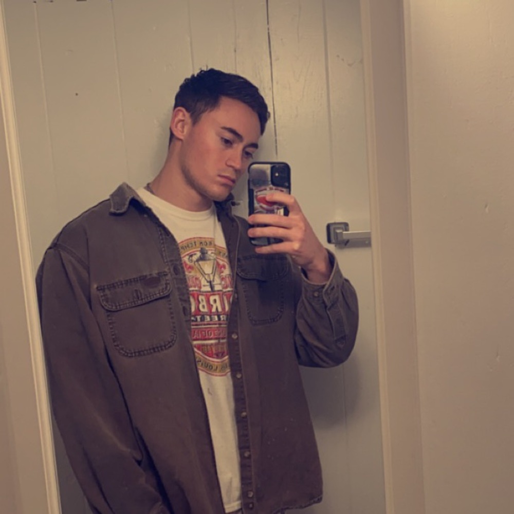 Carhartt over-shirt. Looks awesome!